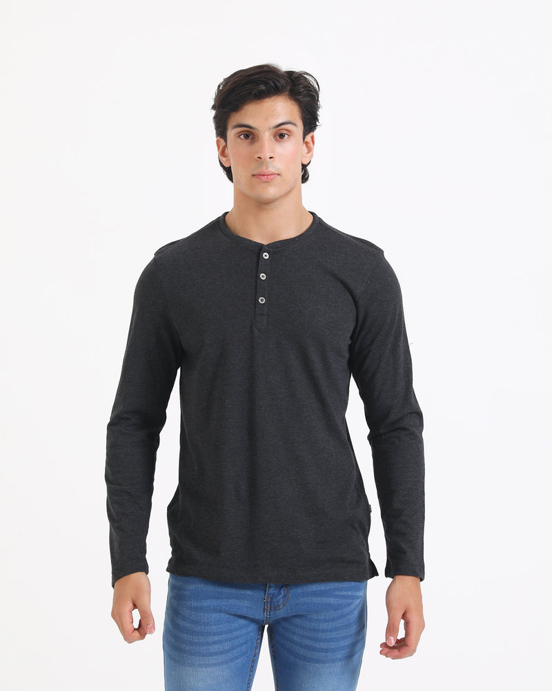Men L/S Basic Henley - Engine - Buy Now
