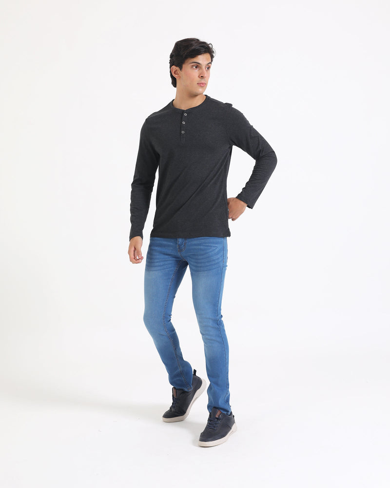Men L/S Basic Henley - Engine - Buy Now