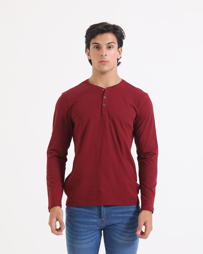 Men L/S Basic Henley - Engine - Buy Now