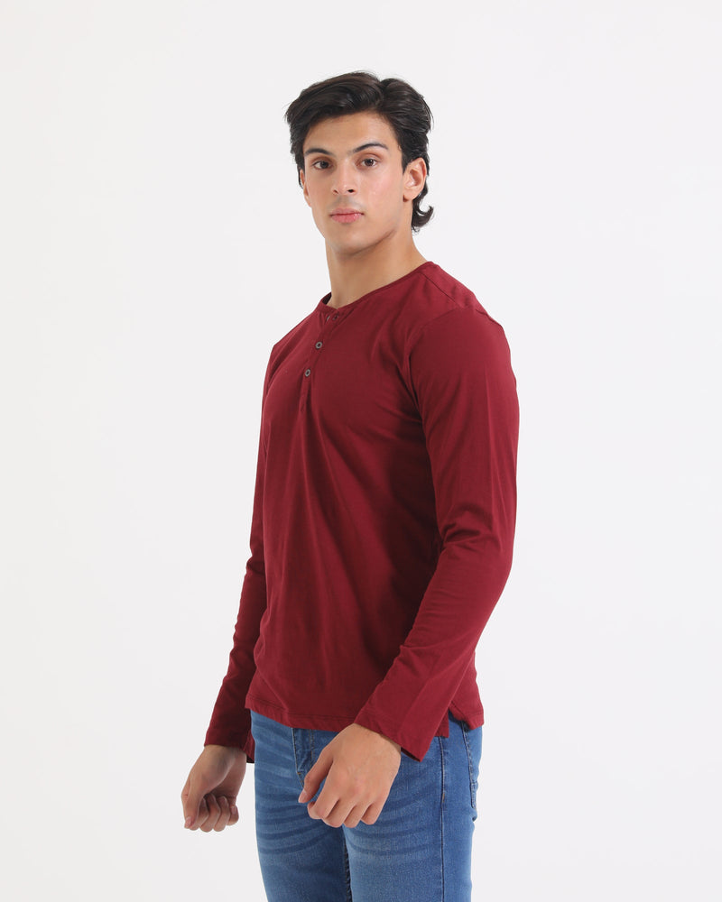 Men L/S Basic Henley - Engine - Buy Now