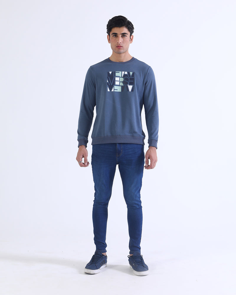 Men Typography Sweatshirt - Engine - Buy Now