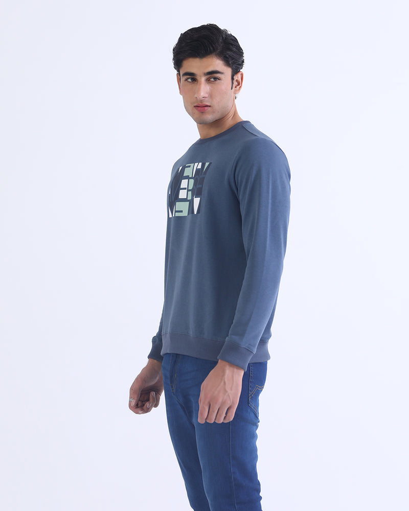 Men Typography Sweatshirt - Engine - Buy Now