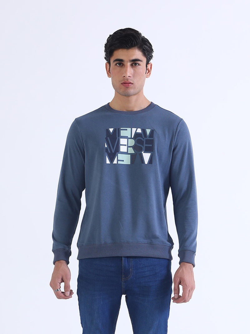 Men Typography Sweatshirt - Engine - Buy Now