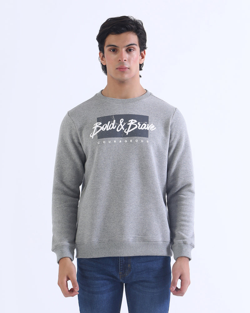 Men Typography Sweatshirt - Engine - Buy Now