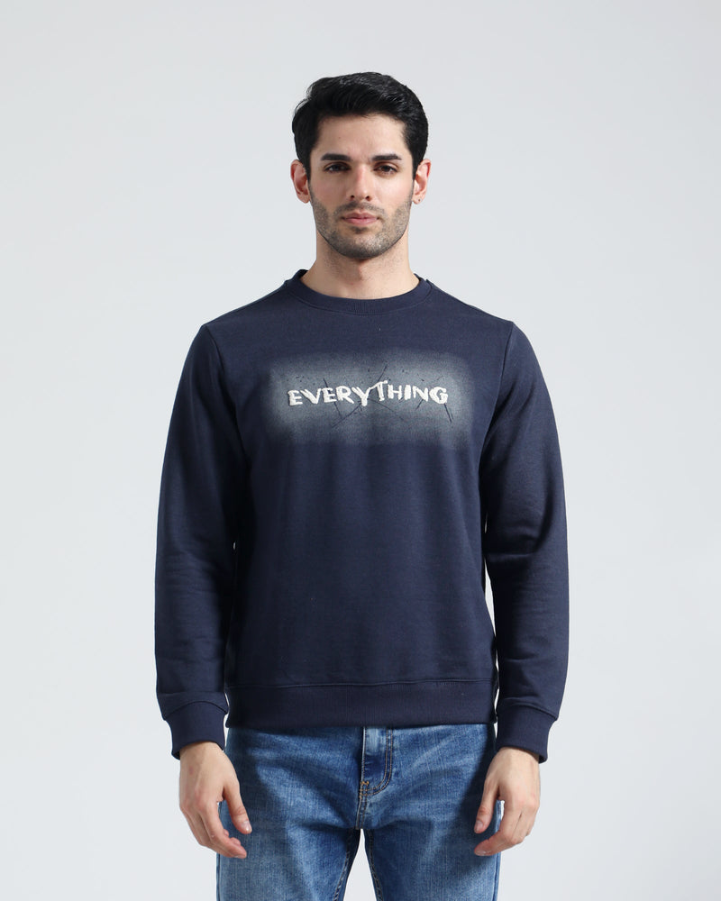 Men Typography Sweatshirt - Engine - Buy Now