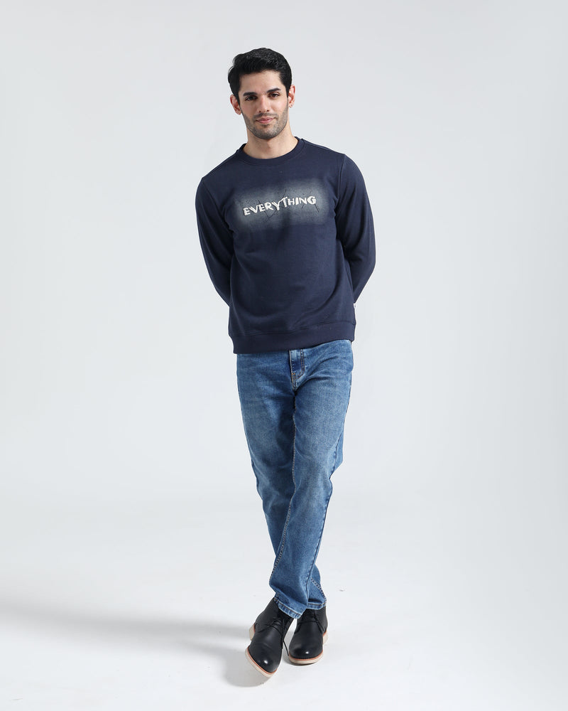 Men Typography Sweatshirt - Engine - Buy Now