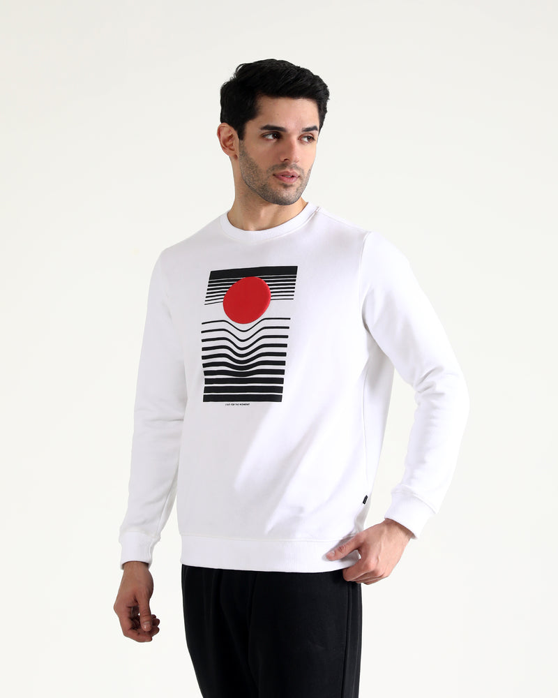Men Typography Sweatshirt - Engine - Buy Now