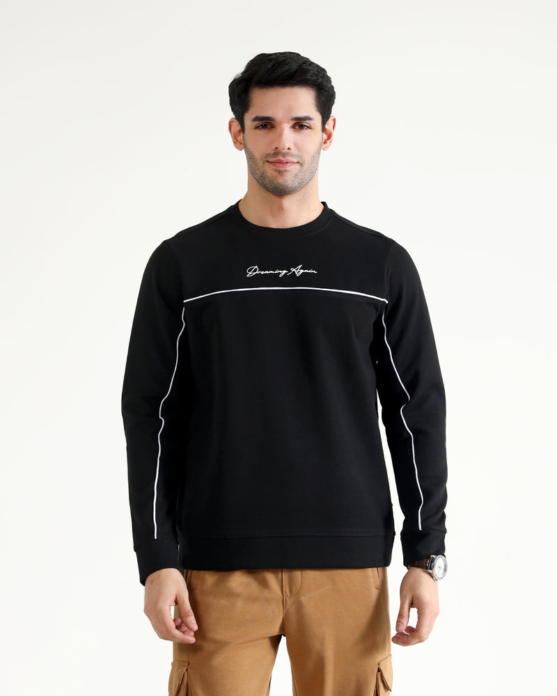 Men Typography Sweatshirt - Engine - Buy Now