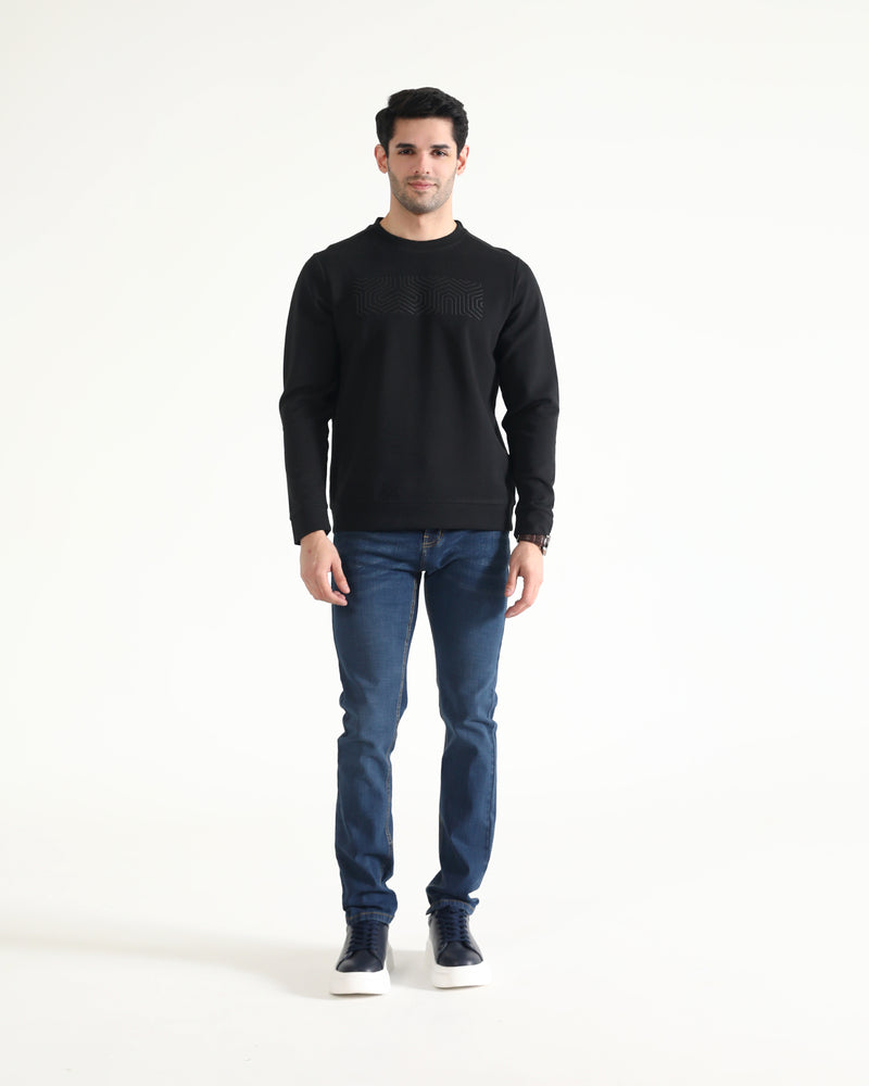 Men Typography Sweatshirt - Engine - Buy Now