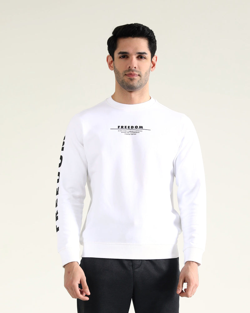 Men Typography Sweatshirt - Engine - Buy Now