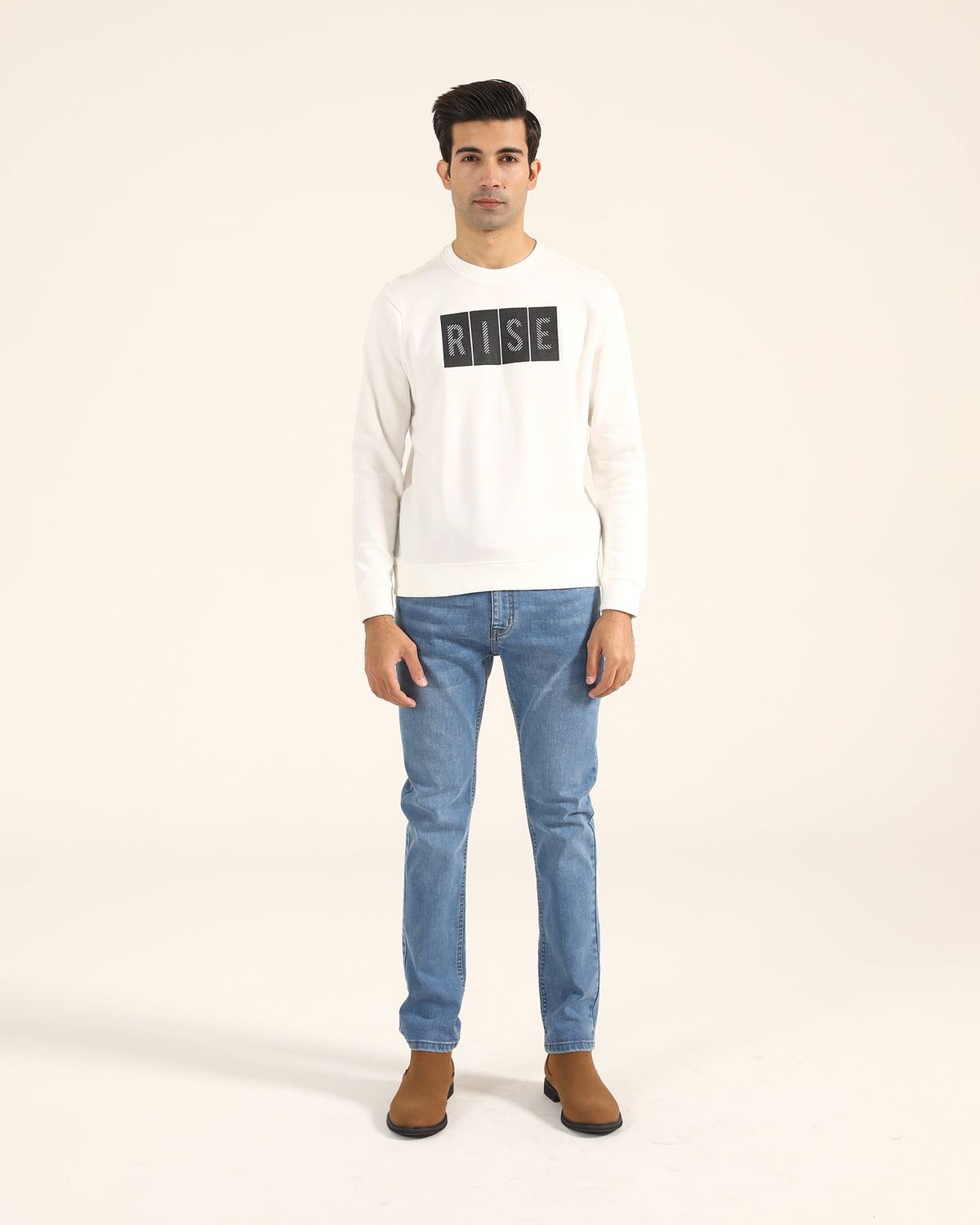 Men Typography Sweatshirt - Engine - Buy Now