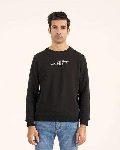 Men Typography Sweatshirt