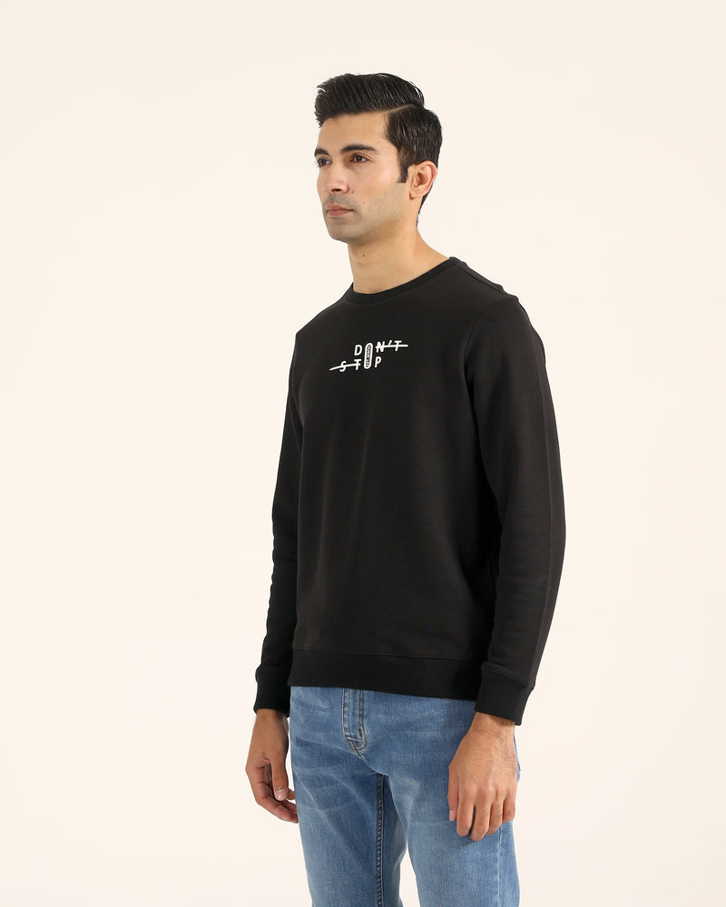 Men Typography Sweatshirt - Engine - Buy Now
