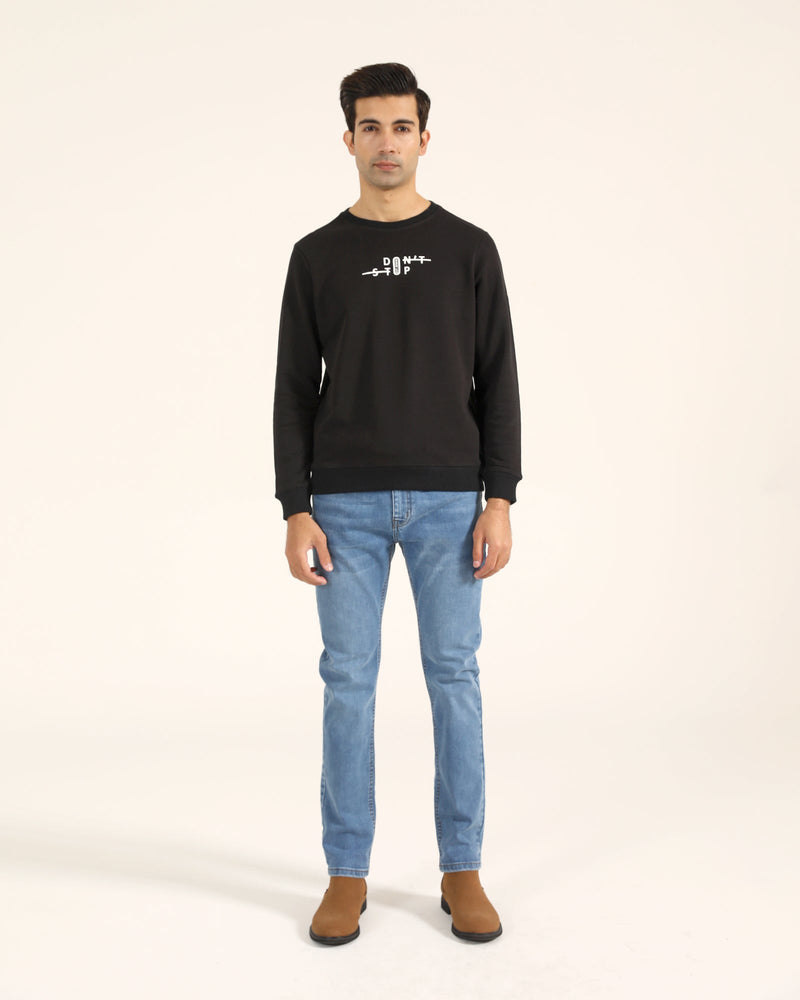 Men Typography Sweatshirt - Engine - Buy Now