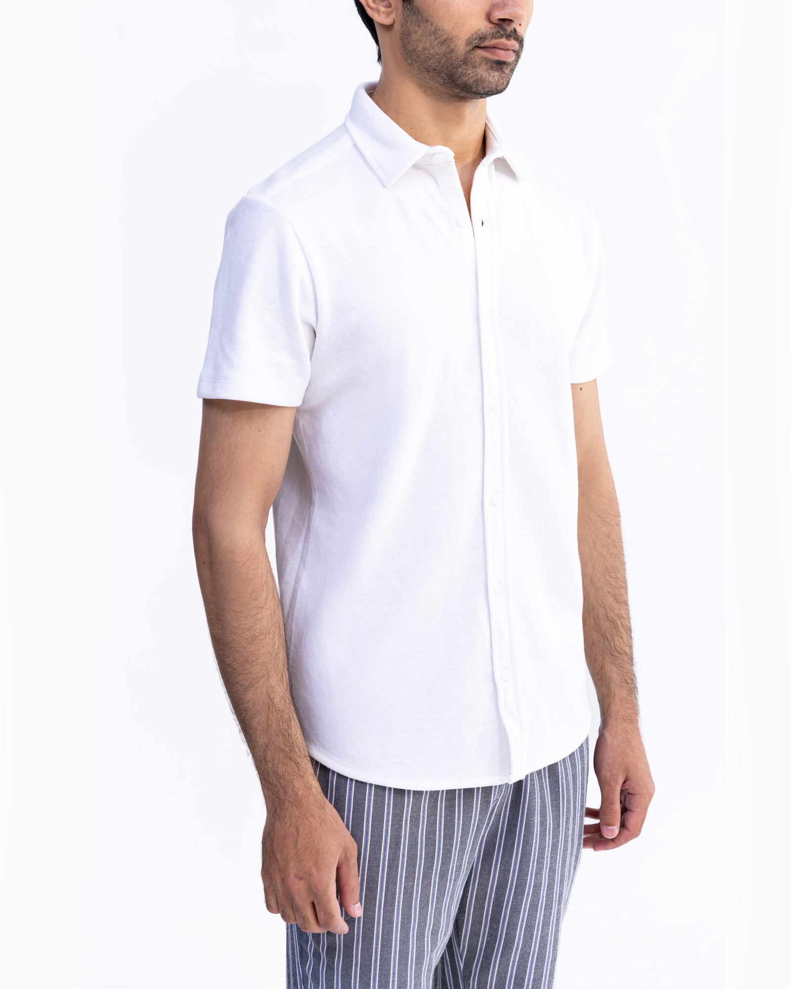 Men Inter lock Pq Button Down