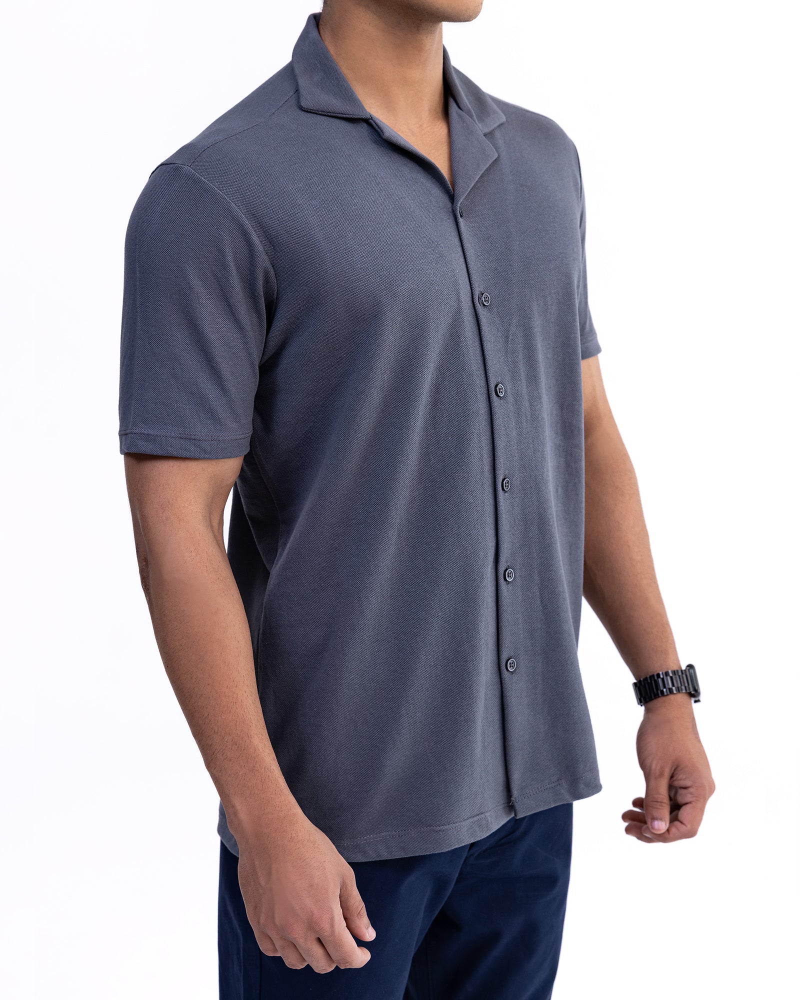 Men's Oversized Hooded Towel Button-Down Shirt - Cotton Blend, Comfort Fit, For Casual & Sports Wear