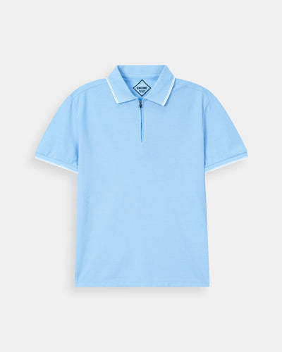 Men Zipper Polo