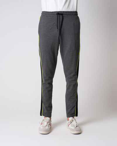 Men Contrast Panel Trousers