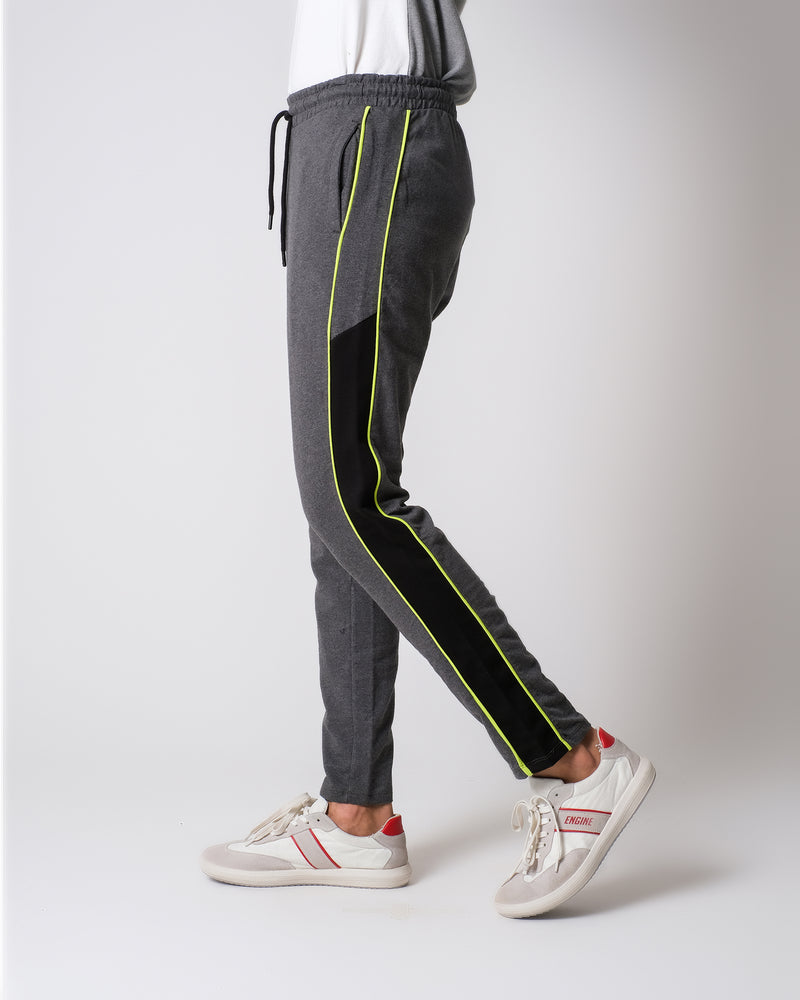 Men Contrast Panel Trousers - Engine - Buy Now