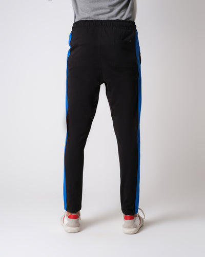Men Contrast Panel Trousers