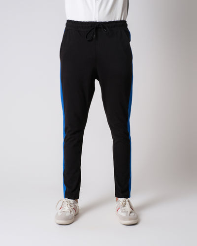 Men Contrast Panel Trousers