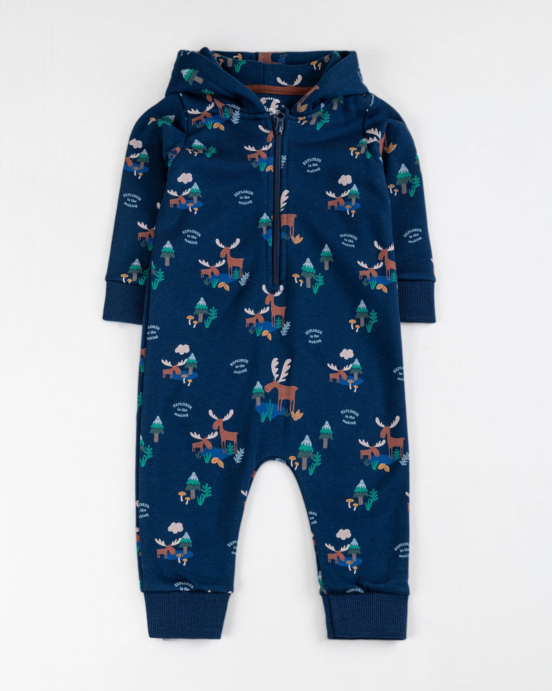 Baby Boys Navy Color Romper Suit - Engine - Buy Now