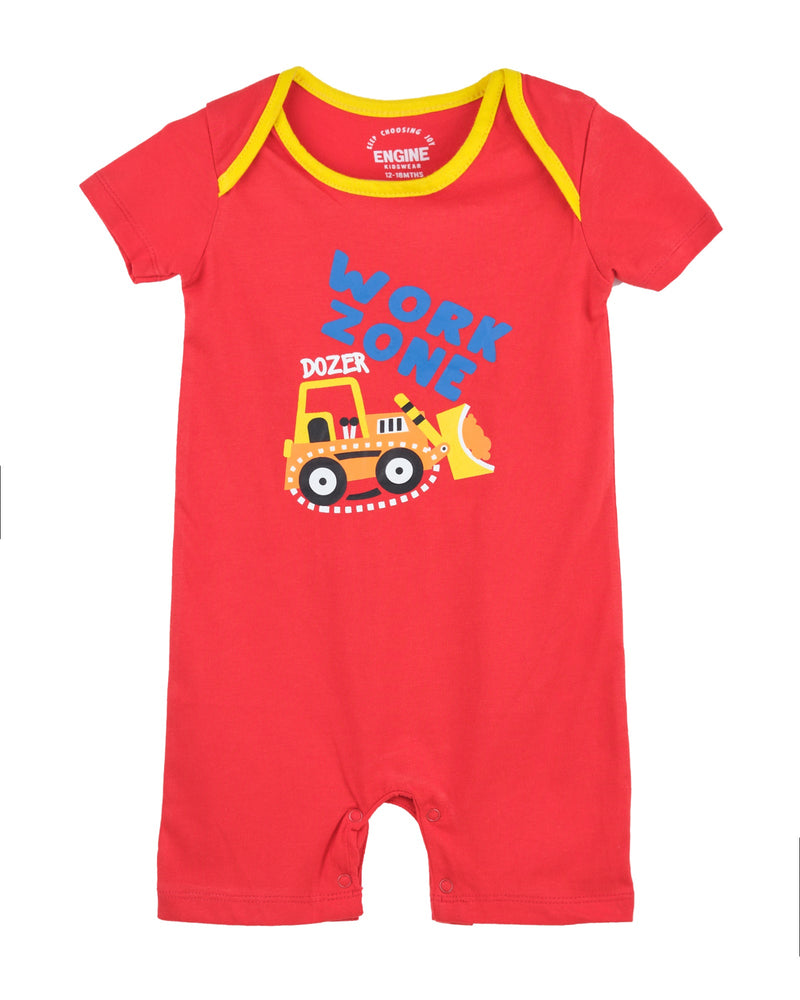 Boys Romper Suit - Engine - Buy Now