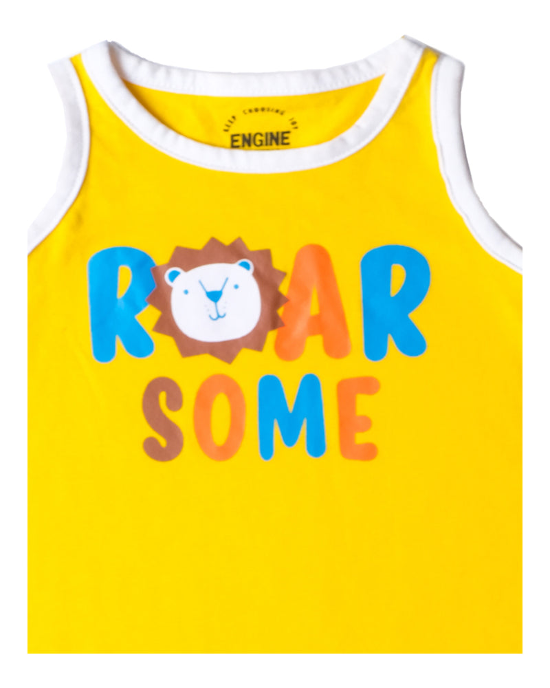 Boys Playful Romper - Engine - Buy Now