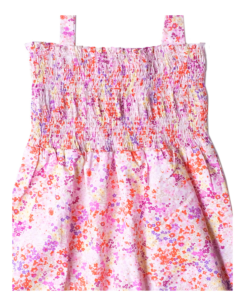 Girls Self-Fabric Stripes Romper - Engine - Buy Now
