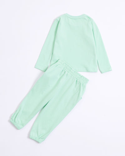 Girls 2 Piece Knit Suit