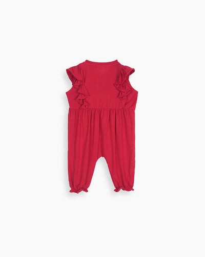 Girls Plain Jumpsuit
