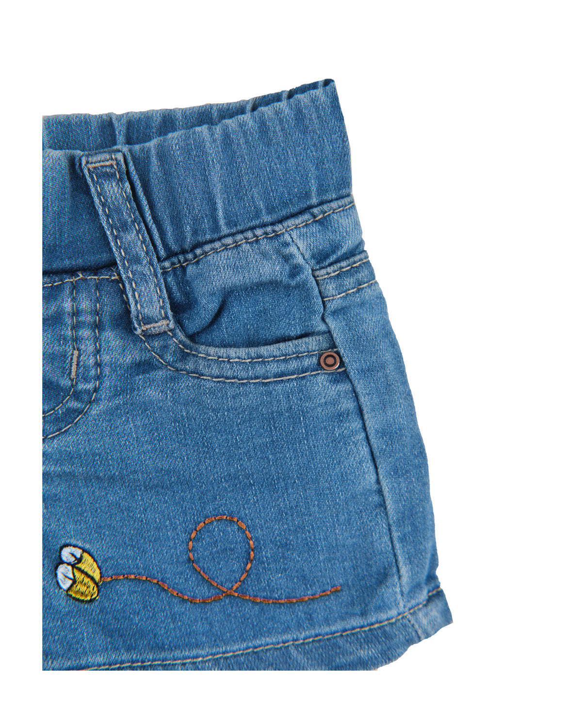 Girls Embroidery Denim Shorts - Engine - Buy Now