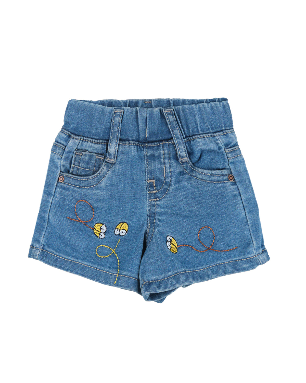 Girls Embroidery Denim Shorts - Engine - Buy Now