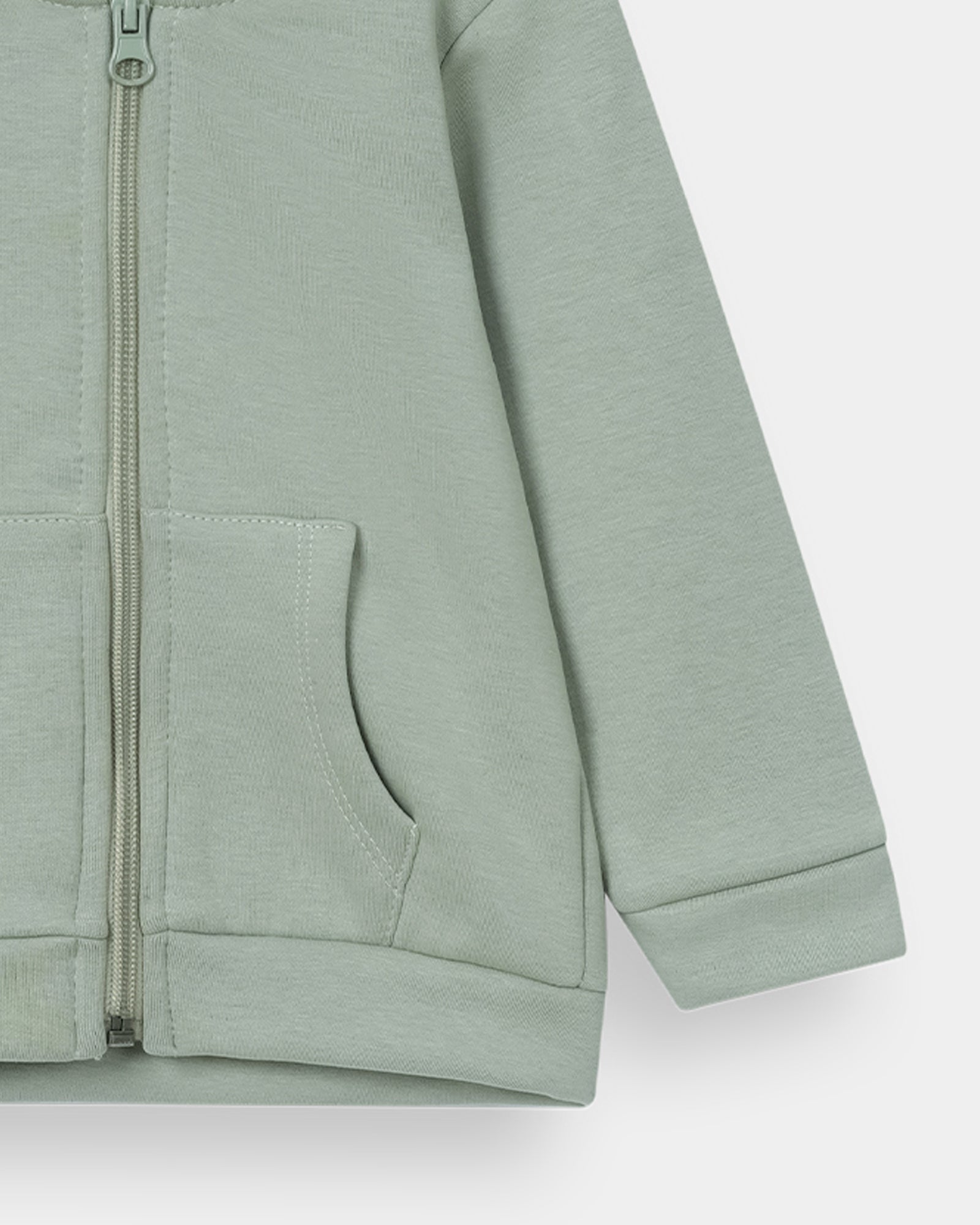 Girls Basic Zip-Up Hoodie