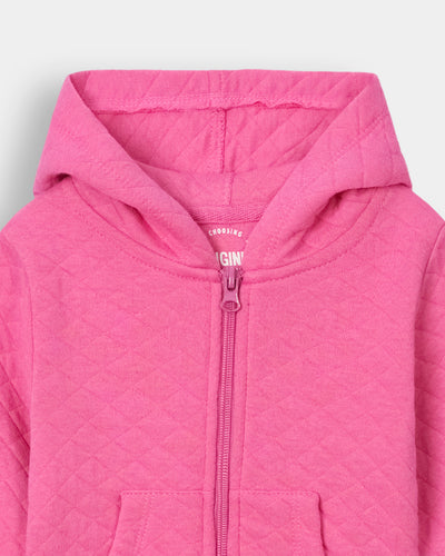 Girls Basic Zip-Up Upper