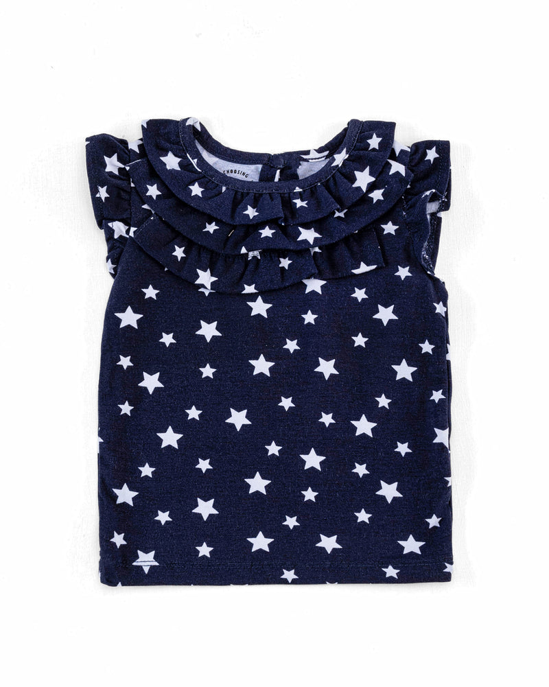 Girls Printed Frill Top - Engine - Buy Now