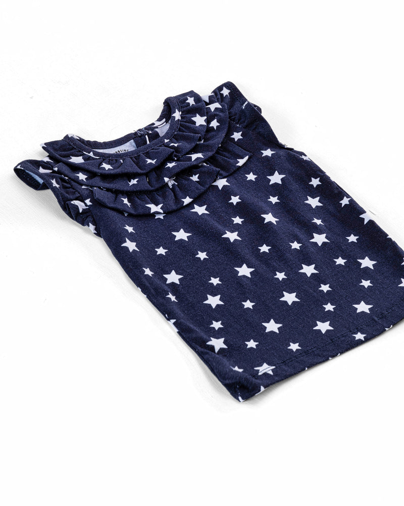 Girls Printed Frill Top - Engine - Buy Now
