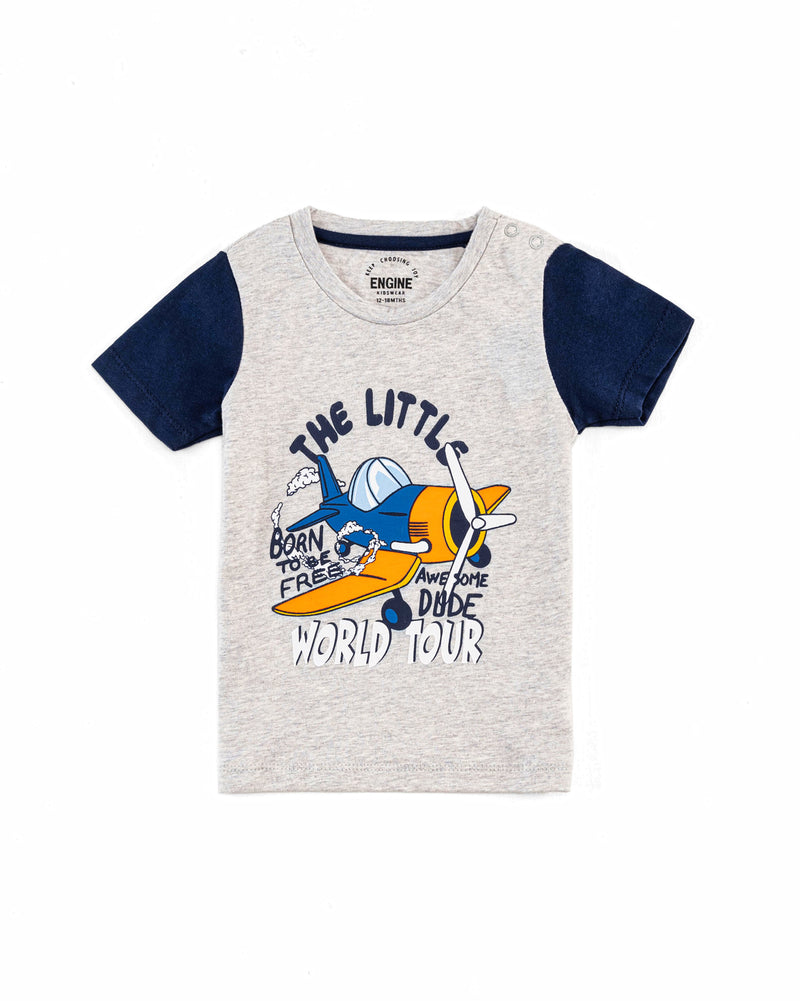Boys Helicopter Tee - Engine - Buy Now