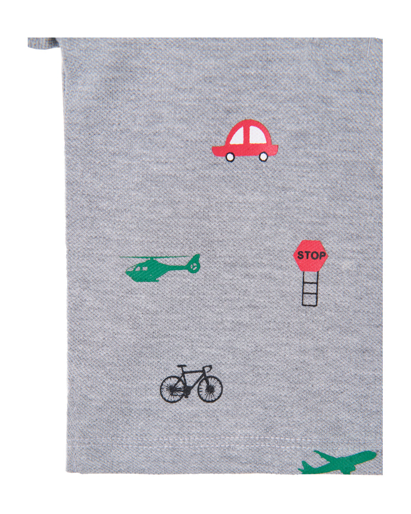 Boys Printed Polo Tee - Engine - Buy Now