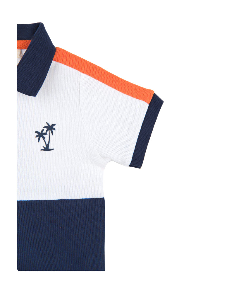 Boys S/S Panel Polo Tee - Engine - Buy Now