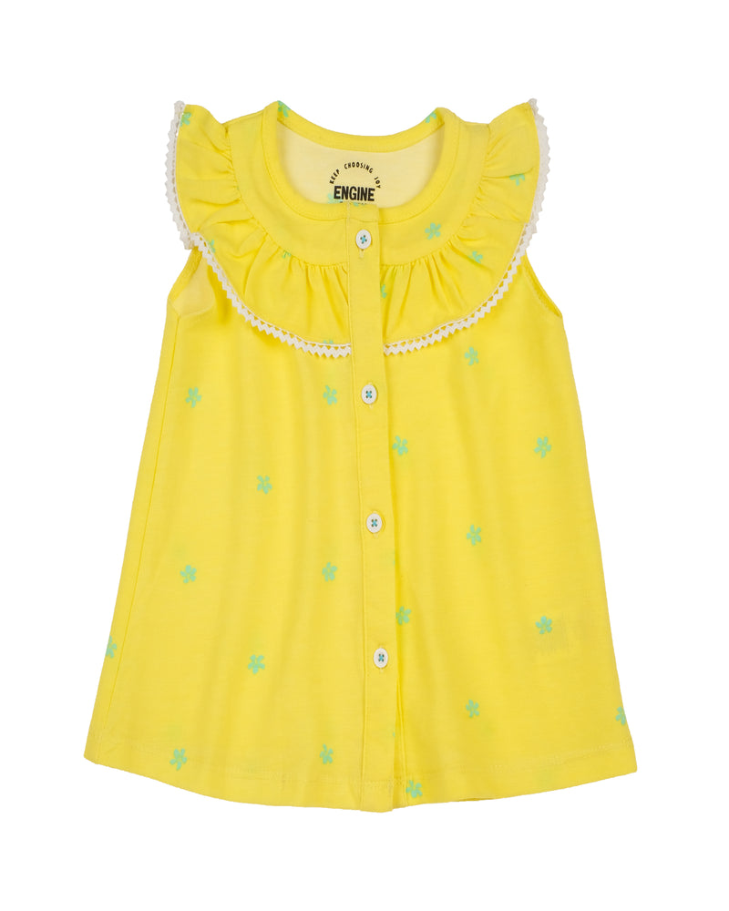 Girls Sleeveless Top with Frill Detail - Engine - Buy Now