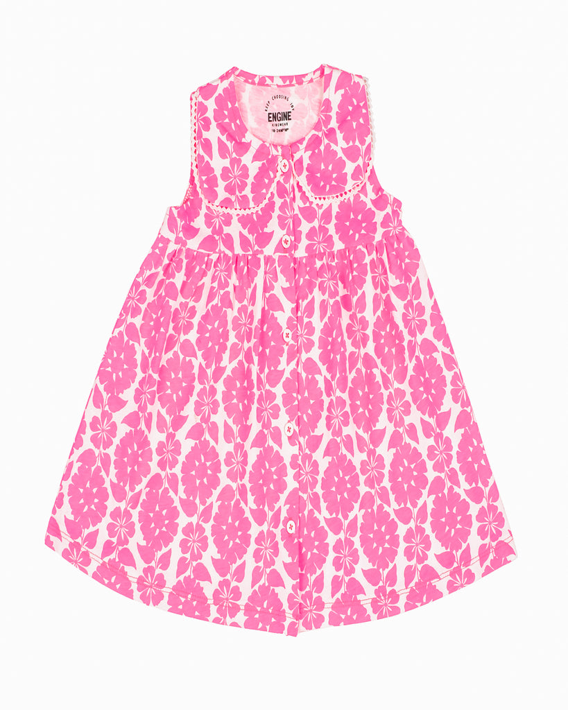Girls Printed Sleeveless Dress