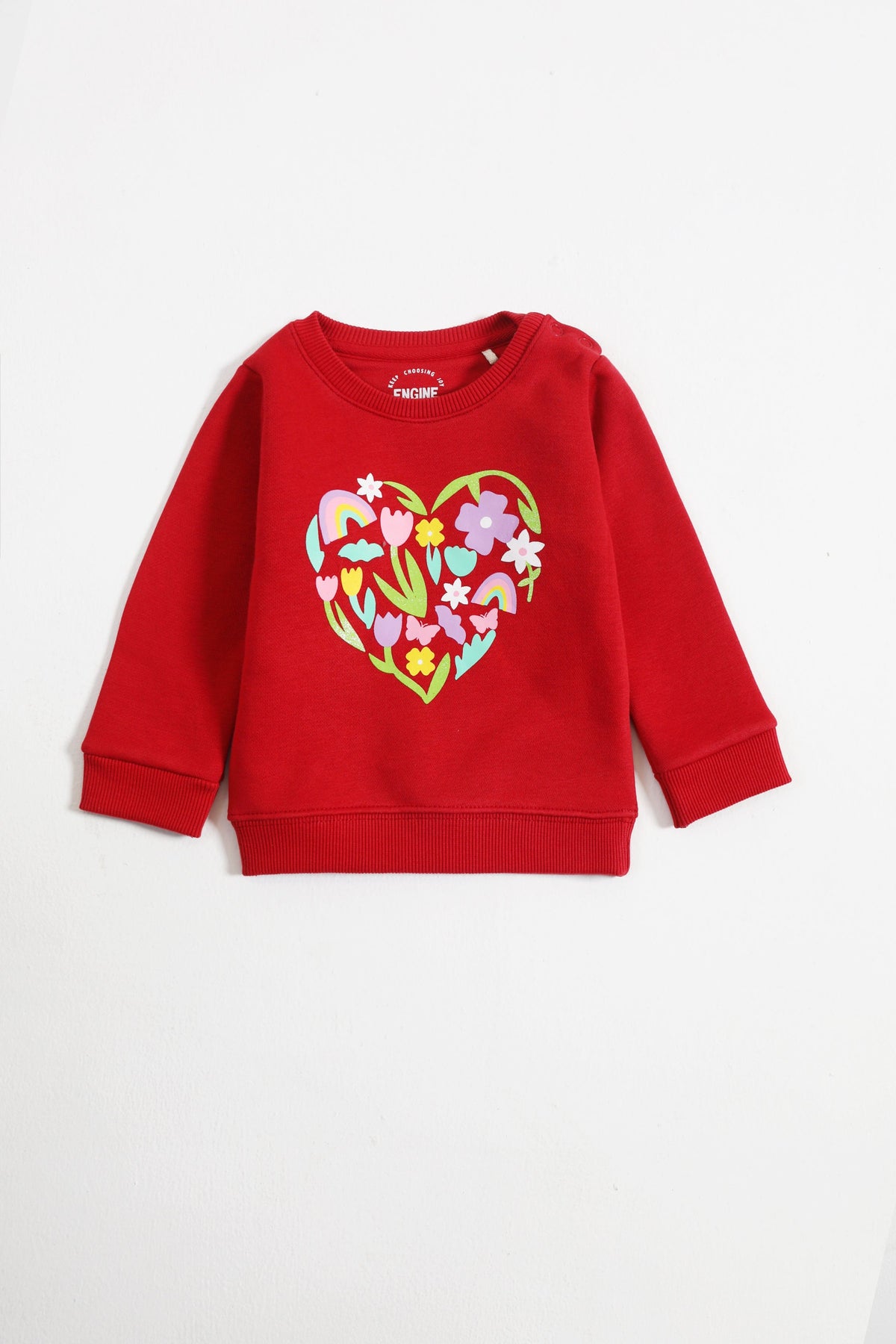 Girls Typography Sweatshirt - Engine - Buy Now