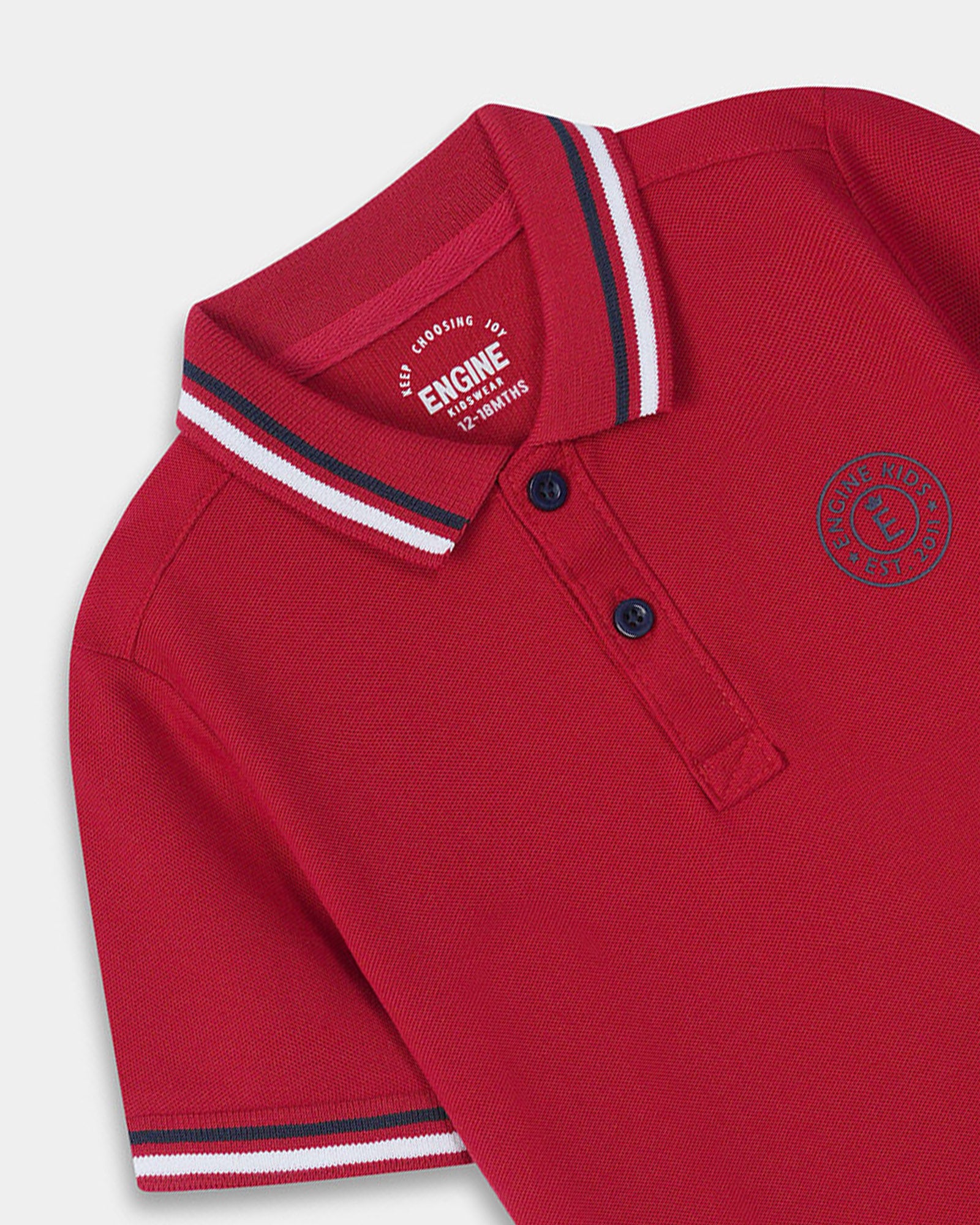 Boys Polo Tee - Engine - Buy Now