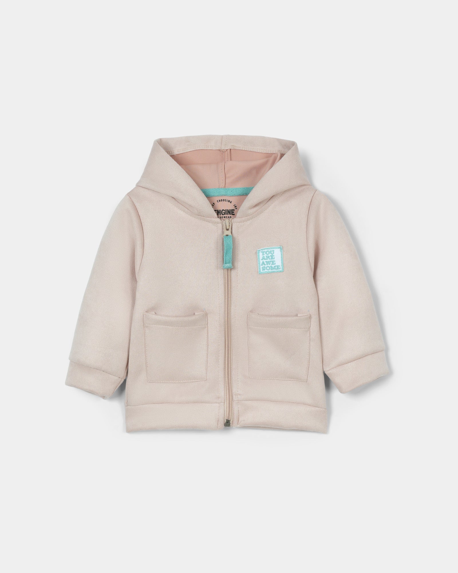 Girls Basic Zip-Up Upper
