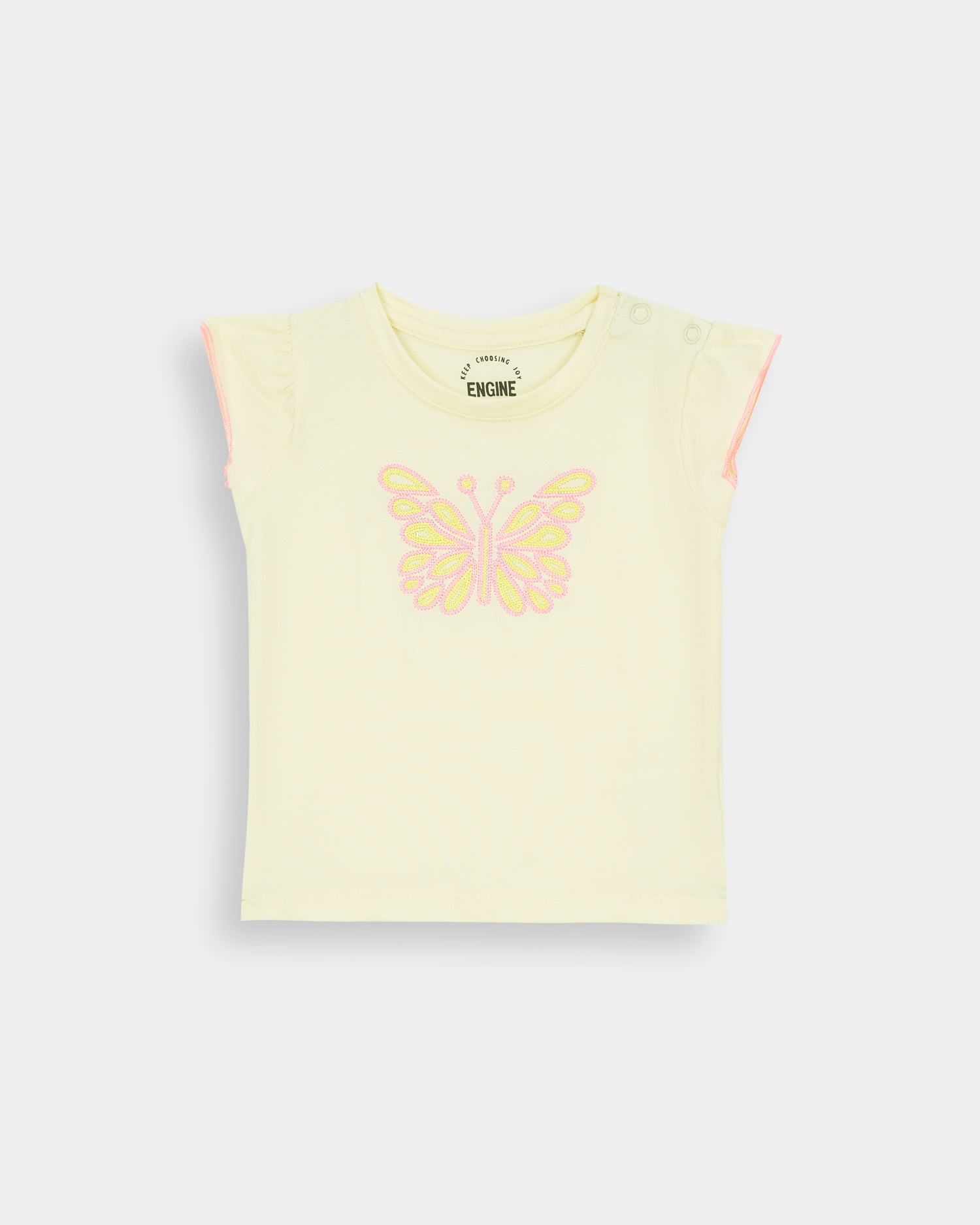 Girls Embroidered T Shirt - Engine - Buy Now