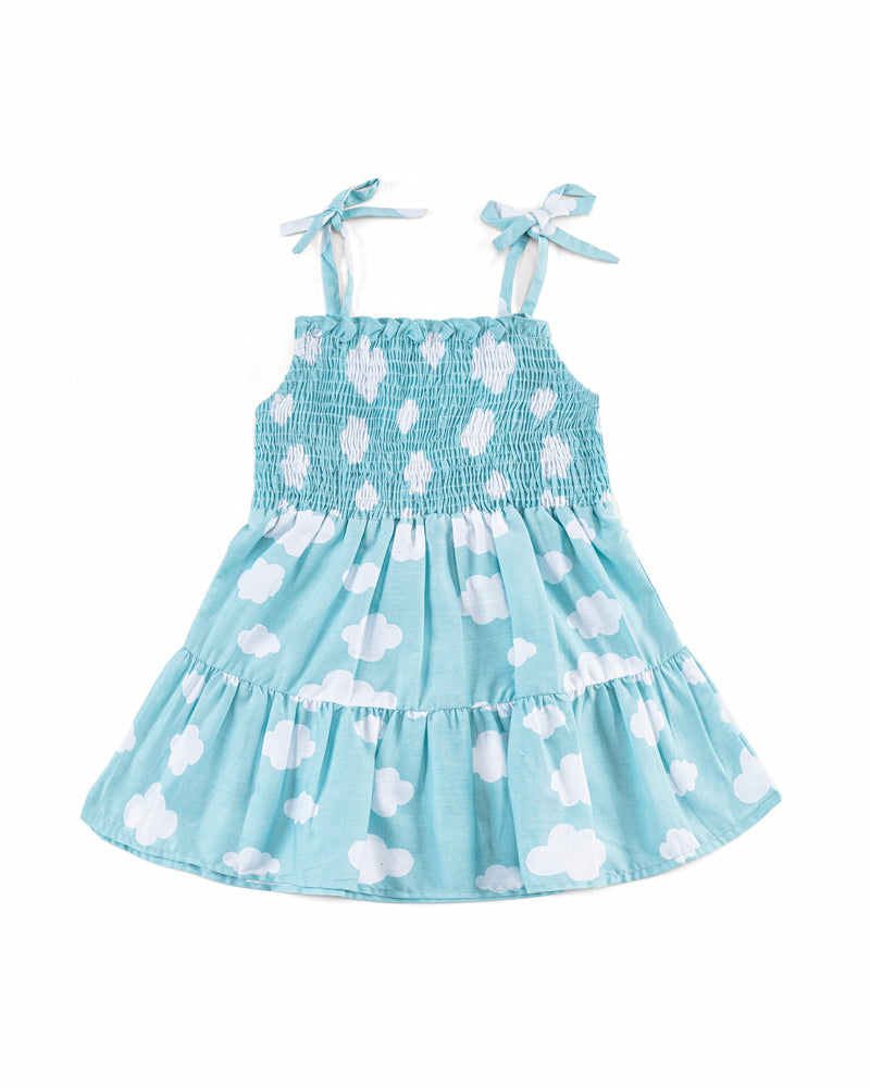 Girls Clouds Tier Dress - Engine - Buy Now