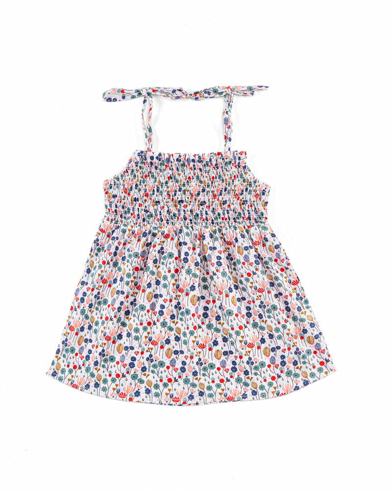 Girls Printed Smocking Dress - Engine - Buy Now