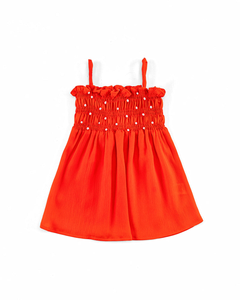 Girls Pearl Smocking Dress - Engine - Buy Now