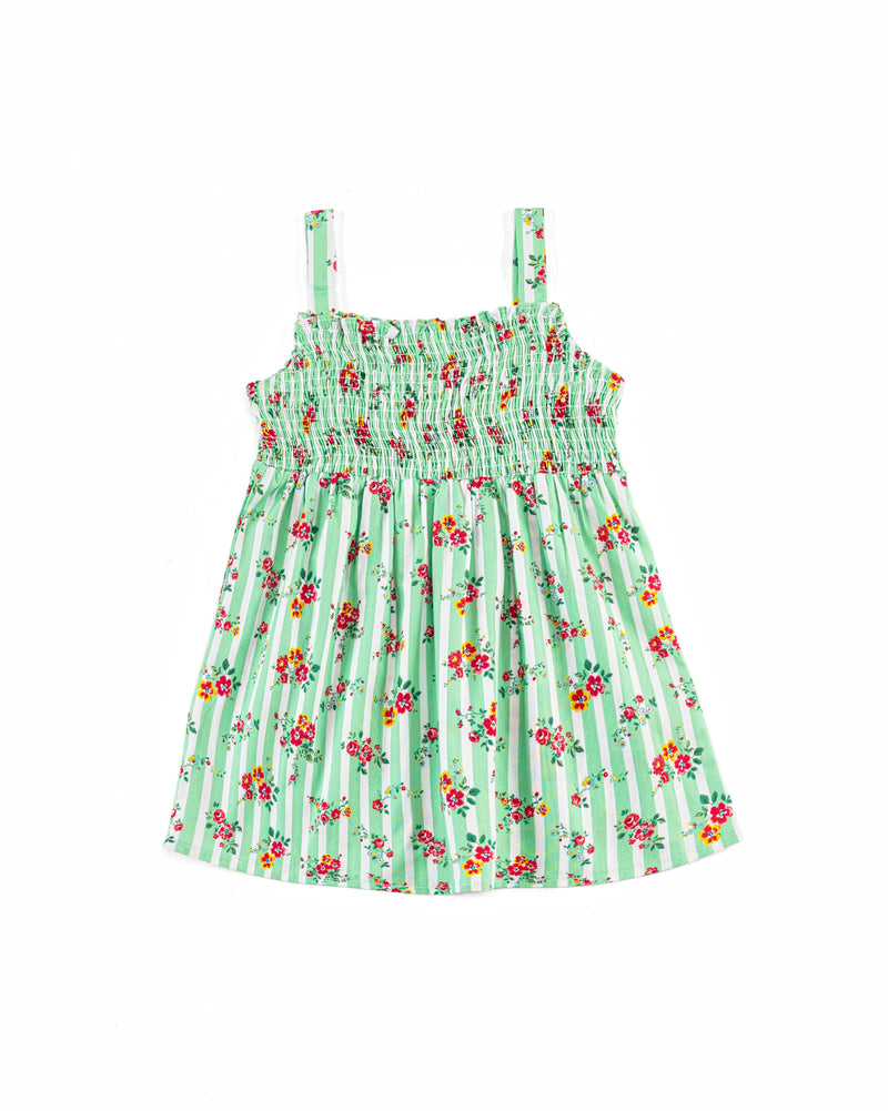 Girls Printed Smocking Dress - Engine - Buy Now